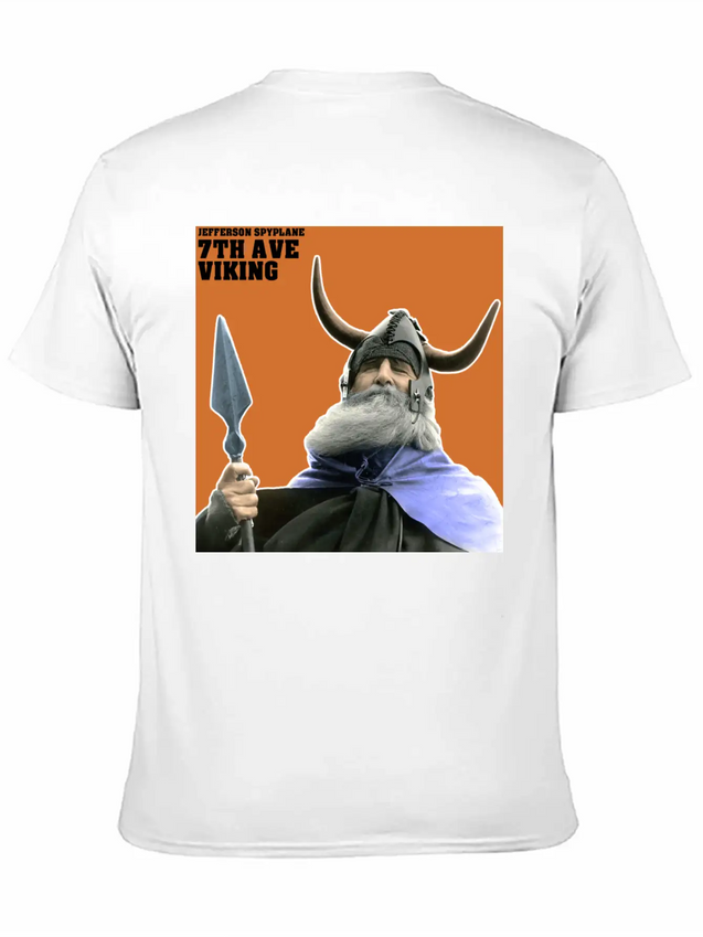 7th Ave Viking - Sticker Casual Graphic T-Shirt – Simple And Comfortable Daily Wear