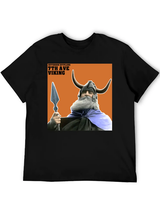 7th Ave Viking - Sticker Casual Graphic T-Shirt – Simple And Comfortable Daily Wear