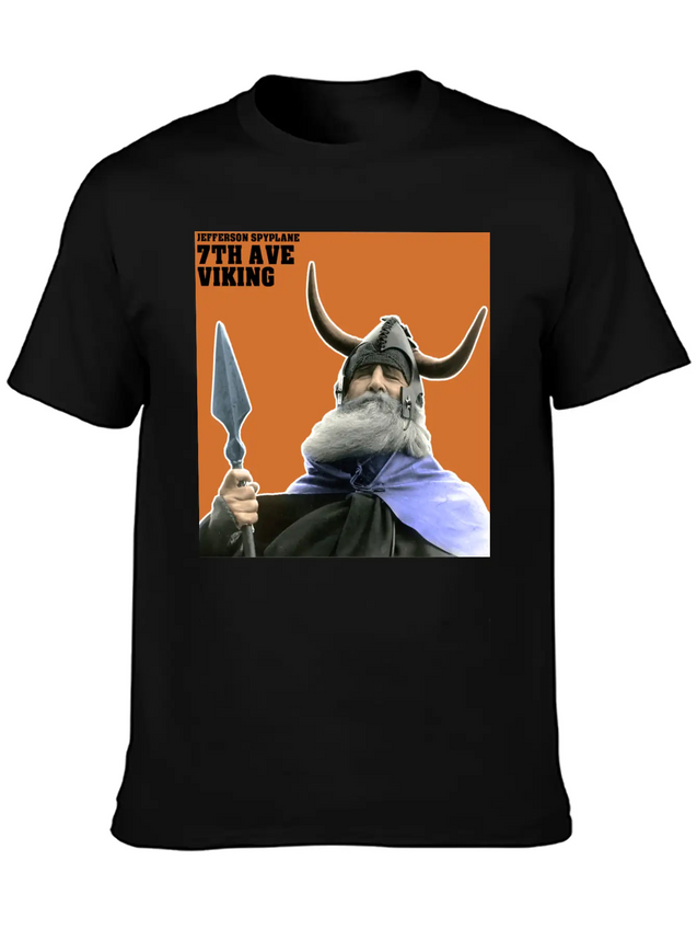7th Ave Viking - Sticker Casual Graphic T-Shirt – Simple And Comfortable Daily Wear