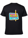 80's Cassette Tape 1990s Pencil Winding Cassette Casual Graphic T-Shirt – Simple And Comfortable Daily Wear