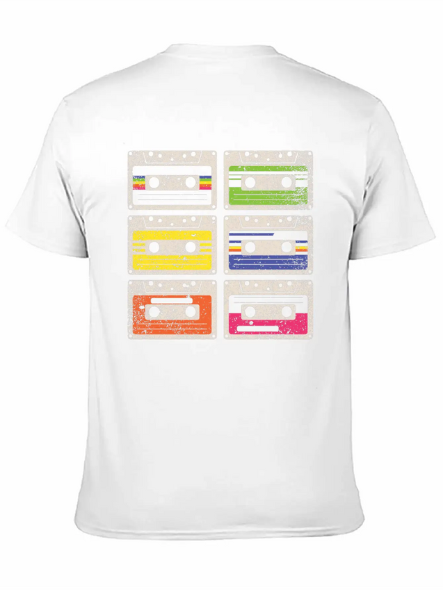 80's Cassette Tape 1990s Pencil Winding Cassette Comfortable Minimalist Graphic Tee – Summer Style Essential