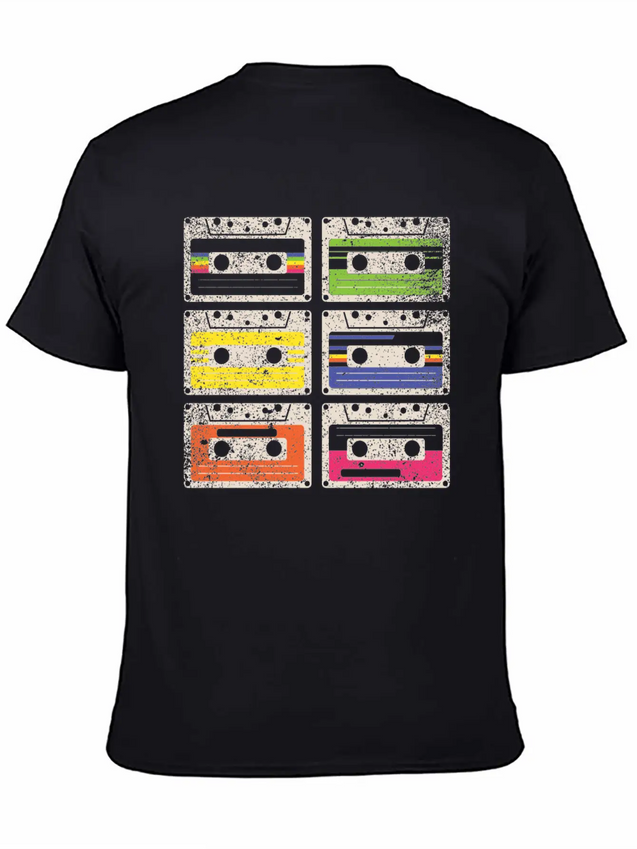 80's Cassette Tape 1990s Pencil Winding Cassette Comfortable Minimalist Graphic Tee – Summer Style Essential