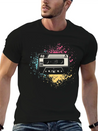 80's Cassette Tape 1990s Pencil Winding Cassette Simple Everyday Graphic Tee – Lightweight Summer Wear