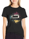 80's Cassette Tape 1990s Pencil Winding Cassette Simple Everyday Graphic Tee – Lightweight Summer Wear