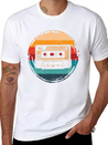 80's Cassette Tape 1990s Pencil Winding Cassette Unisex Casual T-Shirt – Clean Design For Daily Comfort