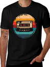 80's Cassette Tape 1990s Pencil Winding Cassette Unisex Casual T-Shirt – Clean Design For Daily Comfort
