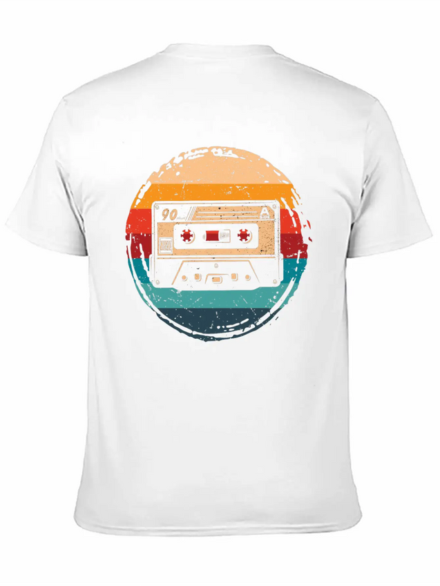 80's Cassette Tape 1990s Pencil Winding Cassette Unisex Casual T-Shirt – Clean Design For Daily Comfort