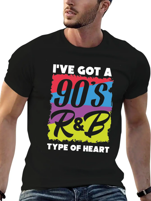 90s R&B Music Modern Fit Casual T-Shirt – Clean And Versatile Design
