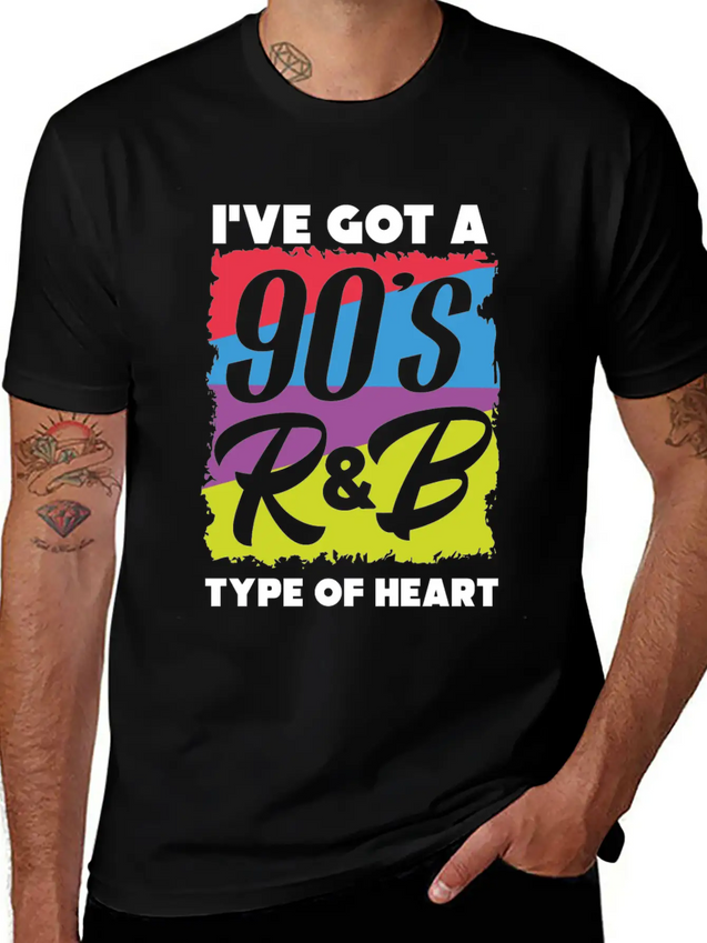 90s R&B Music Modern Fit Casual T-Shirt – Clean And Versatile Design