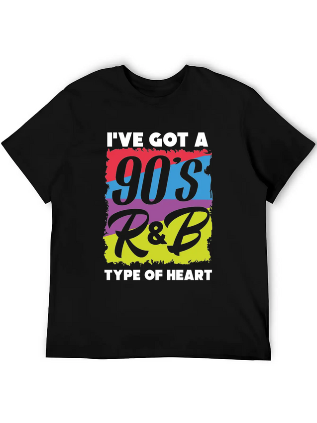 90s R&B Music Modern Fit Casual T-Shirt – Clean And Versatile Design