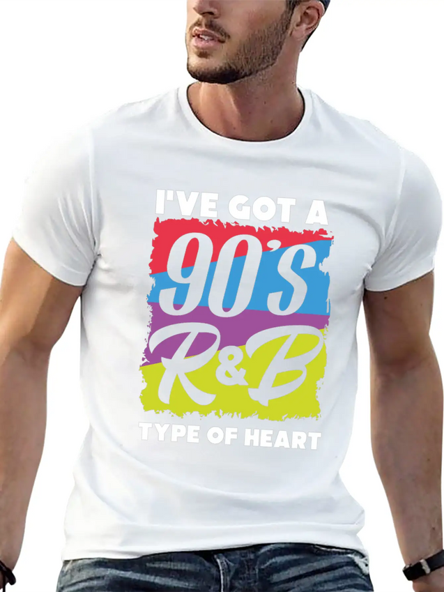 90s R&B Music Modern Fit Casual T-Shirt – Clean And Versatile Design