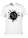 93__zahl_klecks__f2 Unisex Casual T-Shirt – Clean Design For Daily Comfort