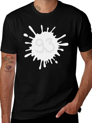93__zahl_klecks__f2 Unisex Casual T-Shirt – Clean Design For Daily Comfort