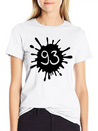 93__zahl_klecks__f2 Unisex Casual T-Shirt – Clean Design For Daily Comfort