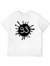 93__zahl_klecks__f2 Unisex Casual T-Shirt – Clean Design For Daily Comfort