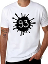 93__zahl_klecks__f2 Unisex Casual T-Shirt – Clean Design For Daily Comfort