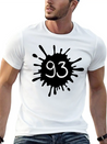 93__zahl_klecks__f2 Unisex Casual T-Shirt – Clean Design For Daily Comfort