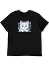 A Cute Cat Vector Comfortable Minimalist Graphic Tee – Summer Style Essential