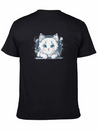 A Cute Cat Vector Comfortable Minimalist Graphic Tee – Summer Style Essential