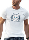 A Cute Cat Vector Comfortable Minimalist Graphic Tee – Summer Style Essential