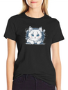 A Cute Cat Vector Comfortable Minimalist Graphic Tee – Summer Style Essential