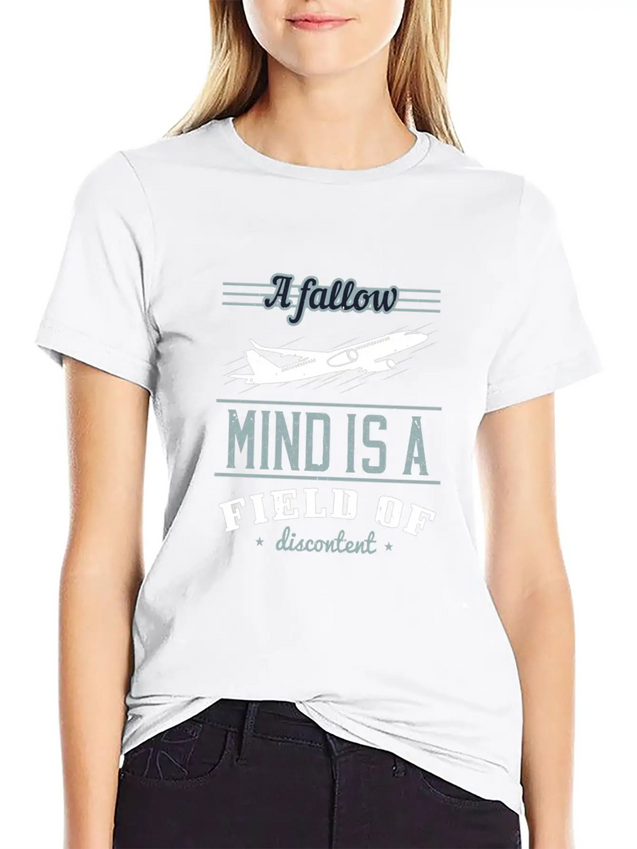 A Fallow Mind. Breathable Soft Cotton T-Shirt – Timeless Casual Look