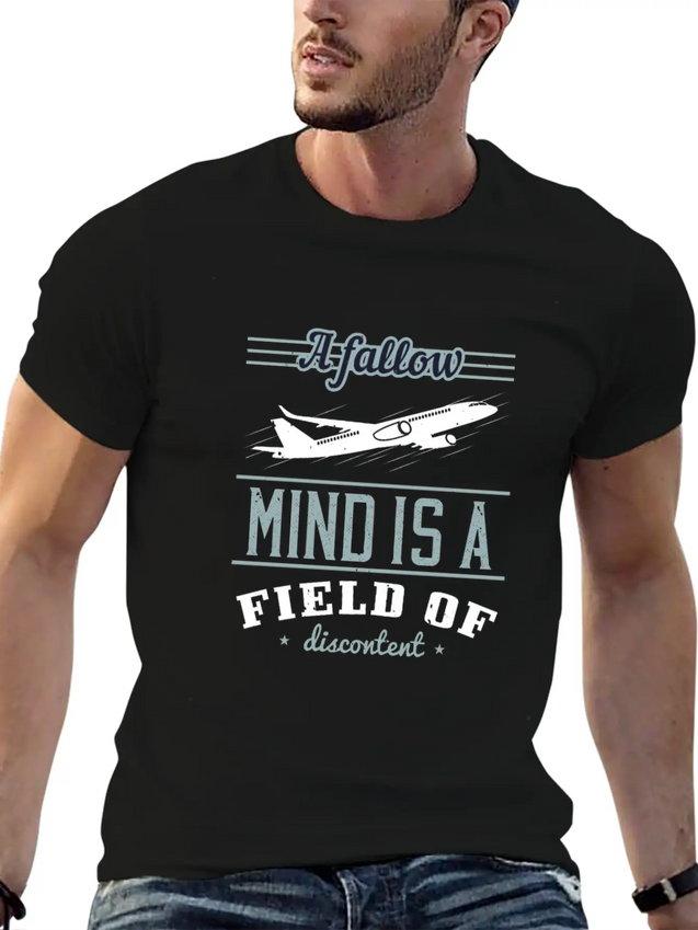 A Fallow Mind. Breathable Soft Cotton T-Shirt – Timeless Casual Look