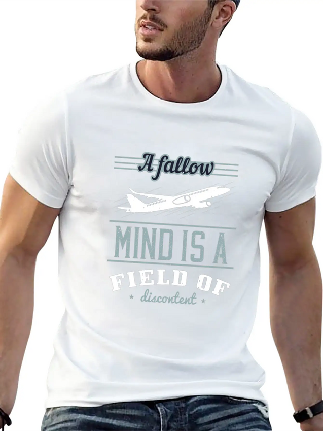 A Fallow Mind. Breathable Soft Cotton T-Shirt – Timeless Casual Look