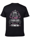 A Girl Should Be Three Things Classy Fabulous & Comfortable Minimalist Graphic Tee – Summer Style Essential