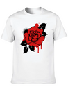 A Graffiti Rose Simple Everyday Graphic Tee – Lightweight Summer Wear