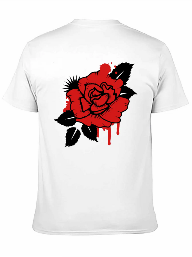 A Graffiti Rose Simple Everyday Graphic Tee – Lightweight Summer Wear