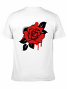 A Graffiti Rose Simple Everyday Graphic Tee – Lightweight Summer Wear