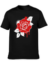 A Graffiti Rose Simple Everyday Graphic Tee – Lightweight Summer Wear
