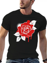 A Graffiti Rose Simple Everyday Graphic Tee – Lightweight Summer Wear