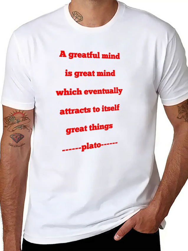 A Grateful Mund Is A Great Mind Modern Fit Casual T-Shirt – Clean And Versatile Design