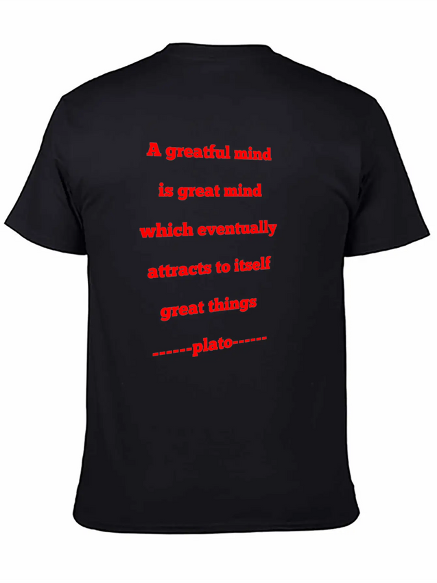 A Grateful Mund Is A Great Mind Modern Fit Casual T-Shirt – Clean And Versatile Design