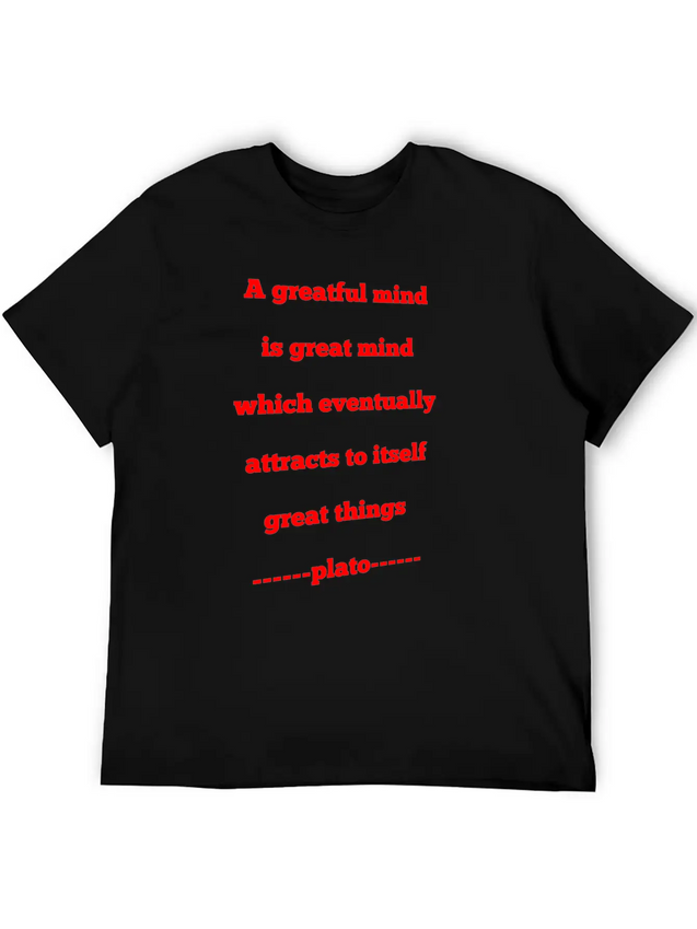 A Grateful Mund Is A Great Mind Modern Fit Casual T-Shirt – Clean And Versatile Design
