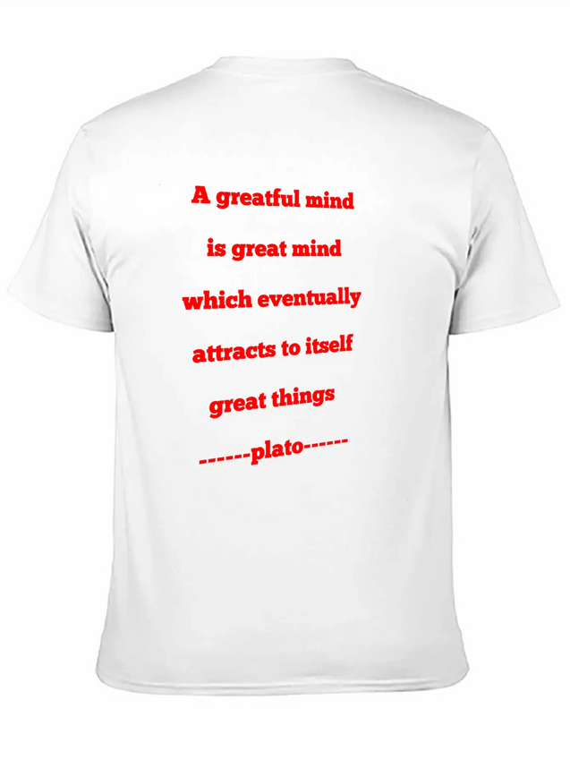 A Grateful Mund Is A Great Mind Modern Fit Casual T-Shirt – Clean And Versatile Design