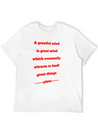A Grateful Mund Is A Great Mind Modern Fit Casual T-Shirt – Clean And Versatile Design