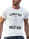 A GREAT DAY FOR A GREAT RIDE Motif For Horse Breathable Soft Cotton T-Shirt – Timeless Casual Look