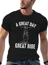 A GREAT DAY FOR A GREAT RIDE Motif For Horse Breathable Soft Cotton T-Shirt – Timeless Casual Look