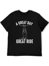A GREAT DAY FOR A GREAT RIDE Motif For Horse Breathable Soft Cotton T-Shirt – Timeless Casual Look