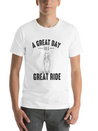 A GREAT DAY FOR A GREAT RIDE Motif For Horse Breathable Soft Cotton T-Shirt – Timeless Casual Look