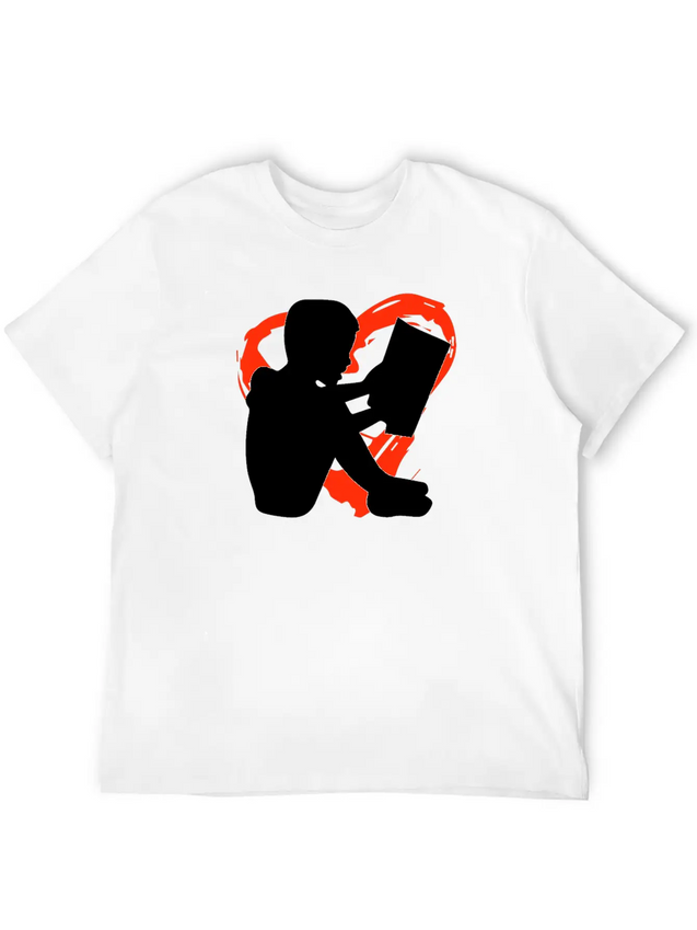A Heart For Reading Simple Everyday Graphic Tee – Lightweight Summer Wear