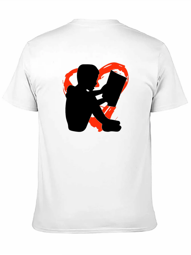 A Heart For Reading Simple Everyday Graphic Tee – Lightweight Summer Wear