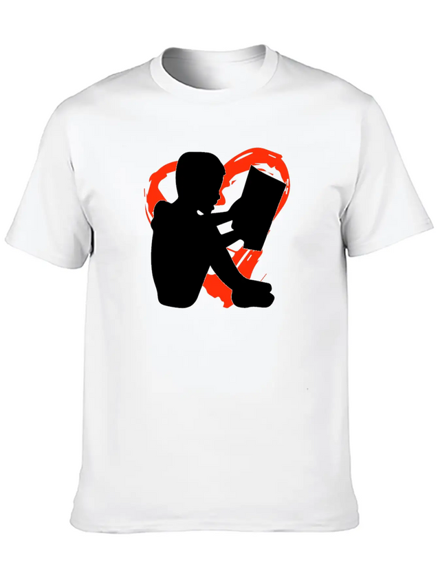 A Heart For Reading Simple Everyday Graphic Tee – Lightweight Summer Wear