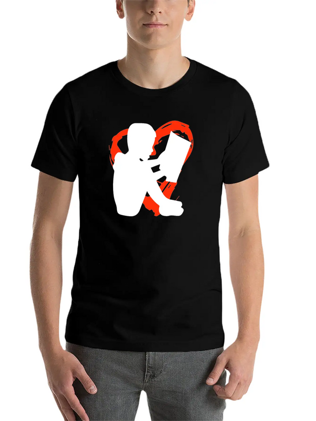 A Heart For Reading Simple Everyday Graphic Tee – Lightweight Summer Wear