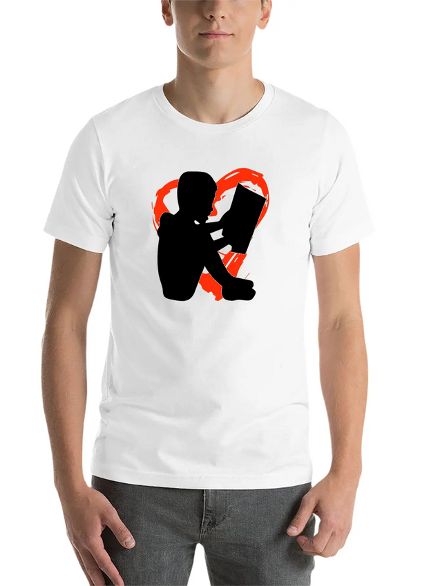 A Heart For Reading Simple Everyday Graphic Tee – Lightweight Summer Wear