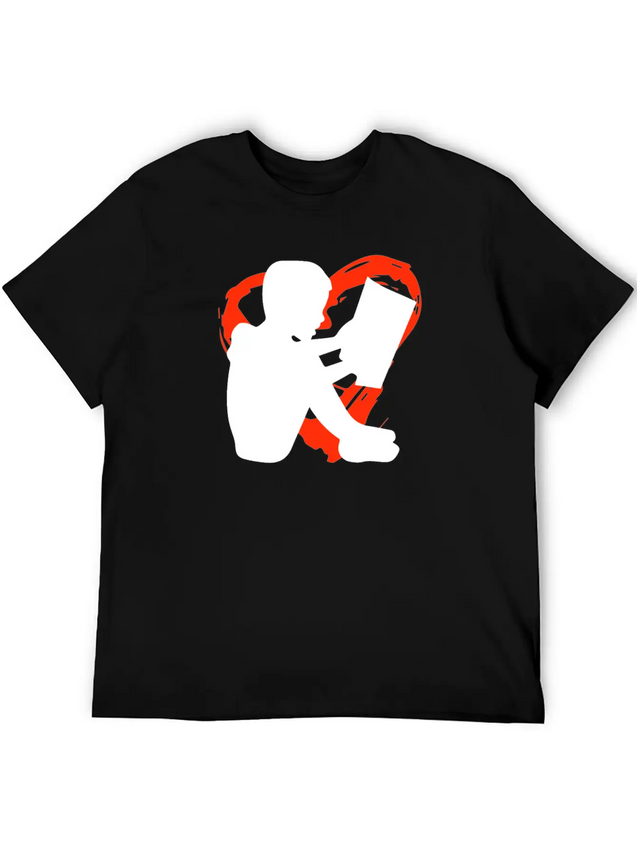 A Heart For Reading Simple Everyday Graphic Tee – Lightweight Summer Wear
