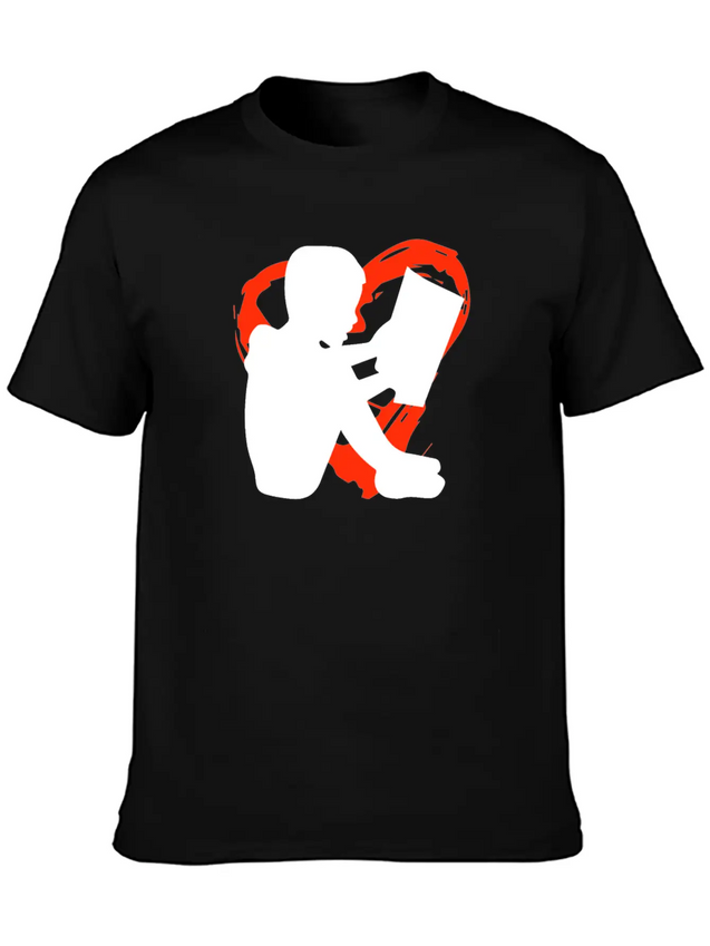 A Heart For Reading Simple Everyday Graphic Tee – Lightweight Summer Wear